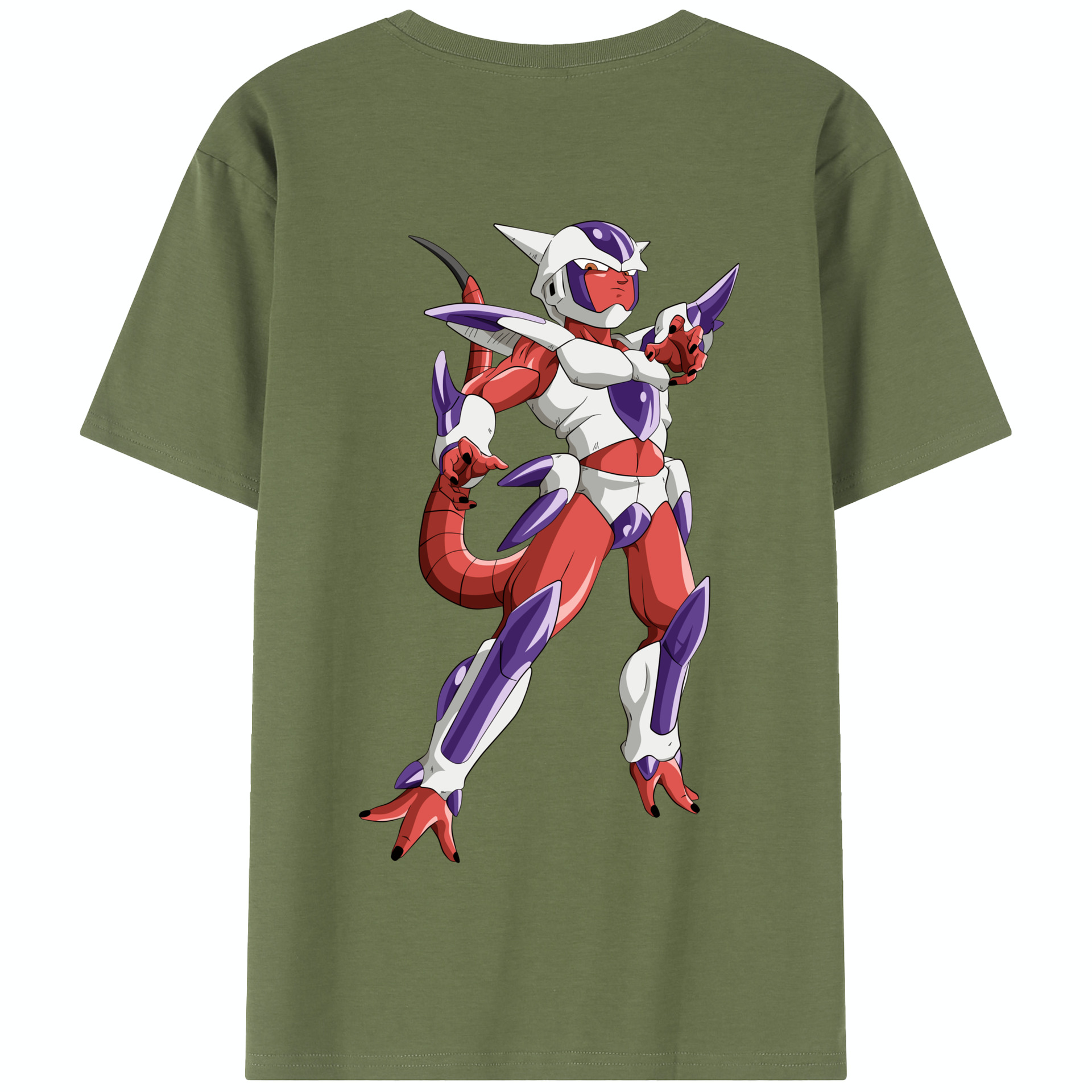 （画像用） ドラゴンボール フリーザ DRAGON BALL Frieza 綿100％半袖Tシャツ（背面プリント）